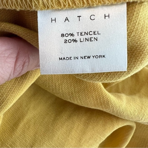 Hatch Jenna Linen Yellow Maternity Sundress size Small - Picture 6 of 6